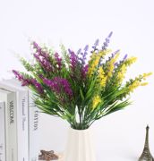 批发7叉水草春草装饰花草塑料插花配材绿色植物仿真草假秧苗 数码家电好货网