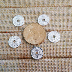 五帝錢配件 足銀990銀飾品 手繩腳鏈DIY串件五帝錢配件一套