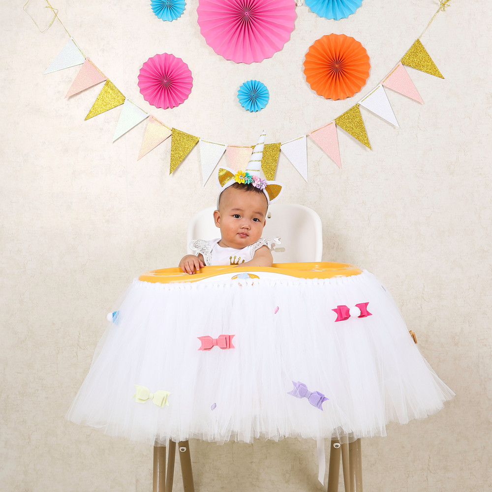 Стульчик для кормления с бантиком