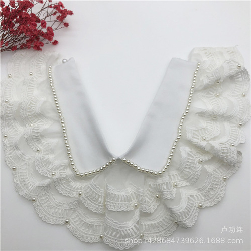 Lace shawl, pearl fake collar, classic hot selling shawl
