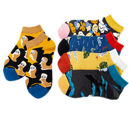 Spring and Summer New Arrival Boat Socks Cross-border Fashion Trend Socks Multicolor Socks Casual Trendy Men and Women Socks