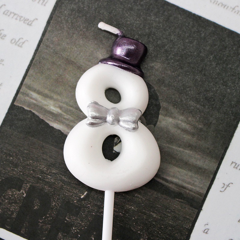 Príncipe Princesa forma creativa vela de cumpleaños Internet celebridad arco decoración de la torta de los niños años de edad diseño de la fiesta