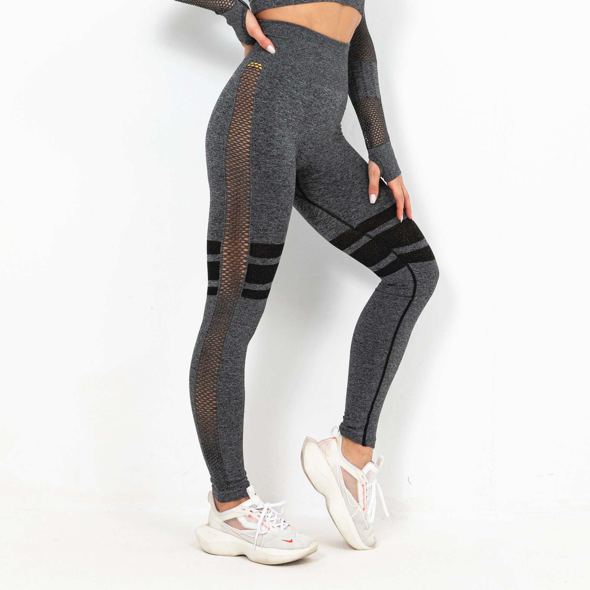 pantalones de yoga huecos sin costuras NSLX20269