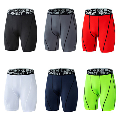 motion Tight fitting shorts Quick drying Elastic force run Fitness wear Five point pants Basketball Leggings Track and field Training pants