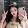Brand cute dinosaur for face washing, bangs, fruit fresh hairgrip, South Korea, internet celebrity