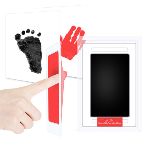 Baby foot print pad, hand print pad, anti-cross-infection hand and foot print pad, baby footprint stamp pad, non-stick ink stamp pad