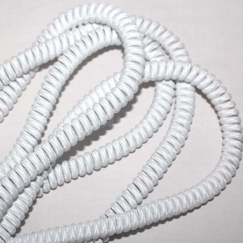 发圈绳 2.5-5MM电话线编织绳圈圈绳纤维柔软绳电话绳可定制