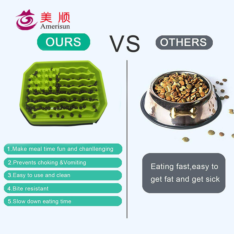跨境新款ABS狗狗慢速喂食碗 宠物防噎慢食碗缓食碗止食碗批发
