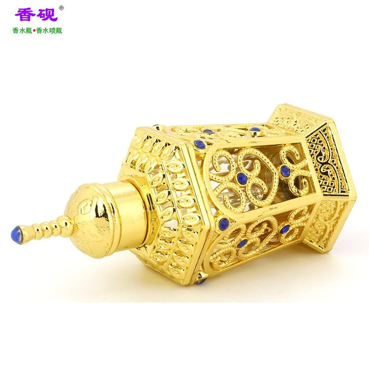 香砚10ml金色镂空六角瓶款香水瓶摆件6.jpg