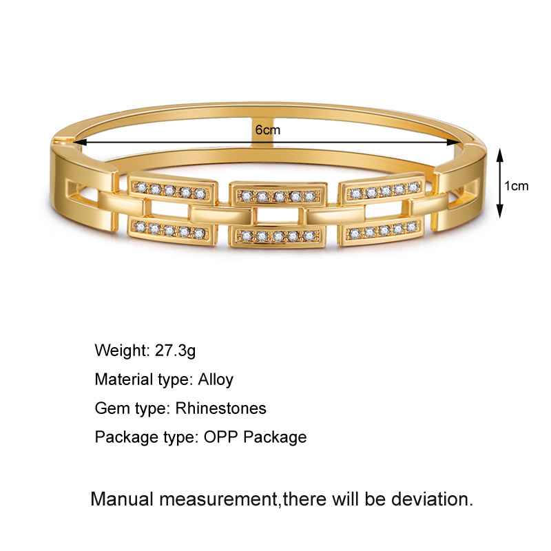 fashion new hollow chain diamond bracelet