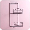 European -style black and white metal bag storage shelf household bedroom dormitory wall red putting bags behind the door