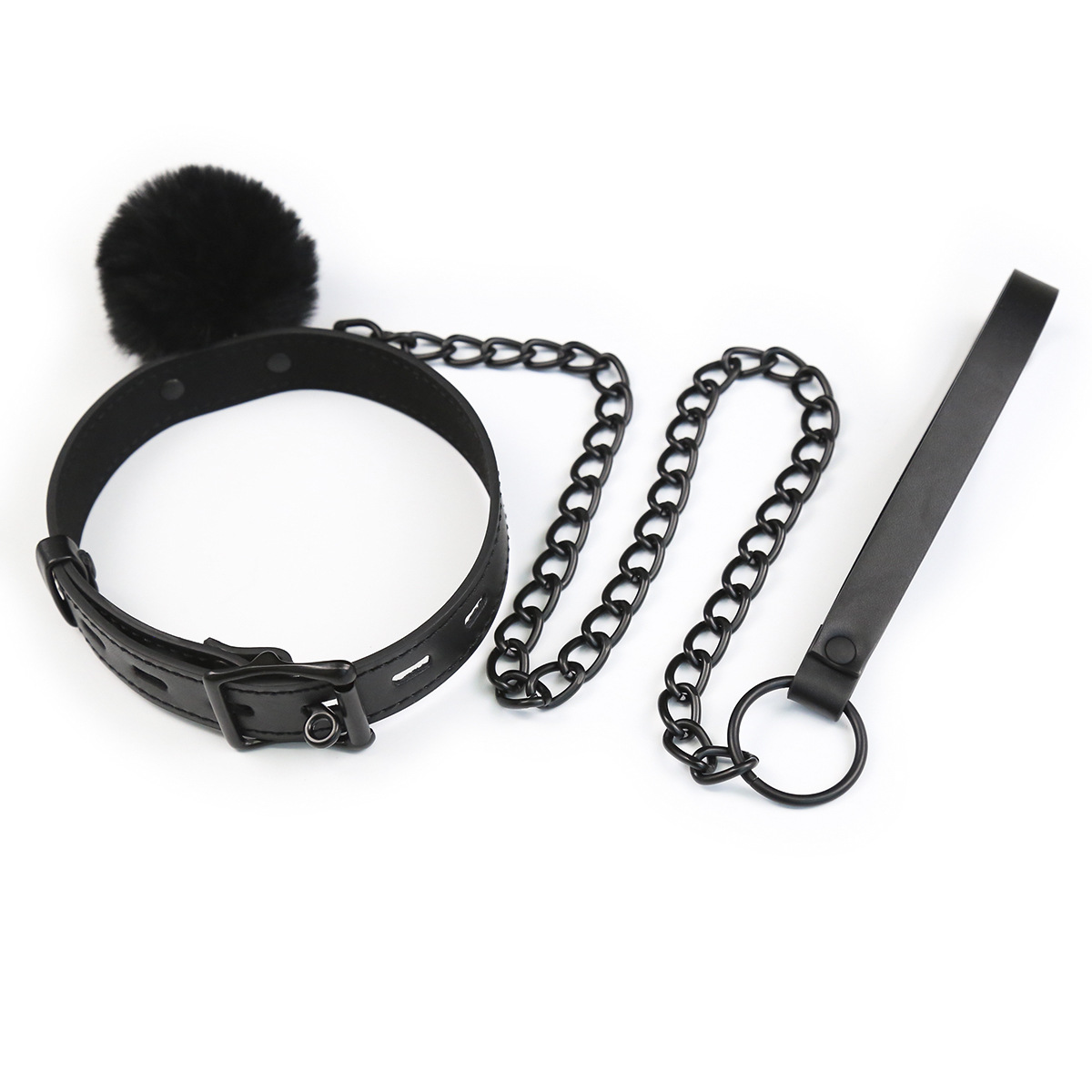 Tienda de fábrica al por mayor juguetes sexuales collar de tracción collar de Bola de Pelo Cadena de perro de tracción juguetes alternativos vinculante