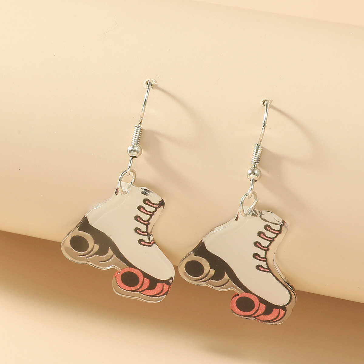 Minimalist Fun Creative Trendy Acrylic Drop Earrings Unique Niche Leaf Fruit Pendant Hooks Ear Jewelry_voghion.com