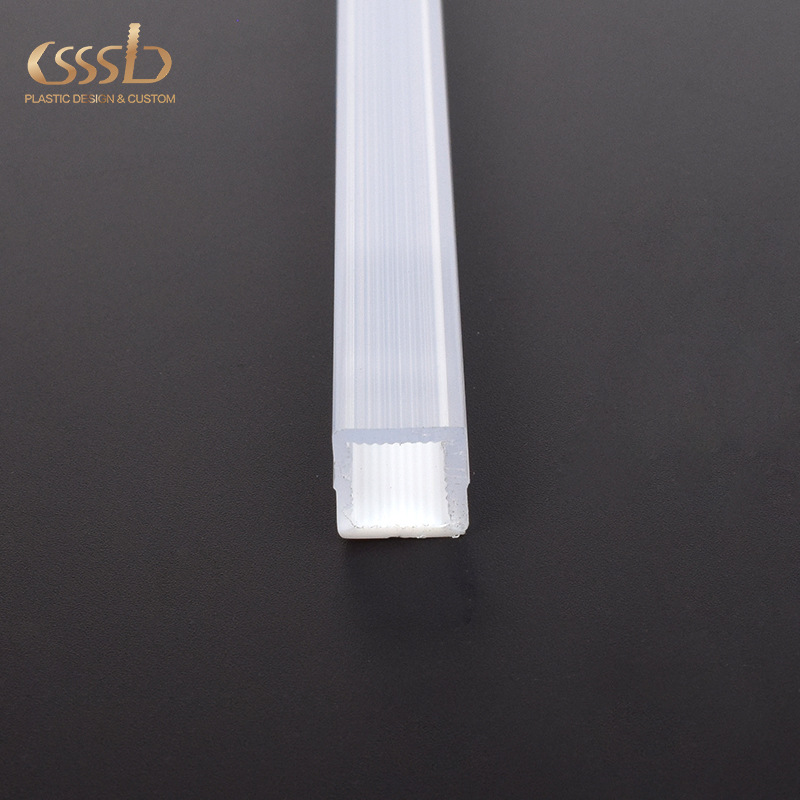 Acrylic LED lampshade, cream linear light, custom-made