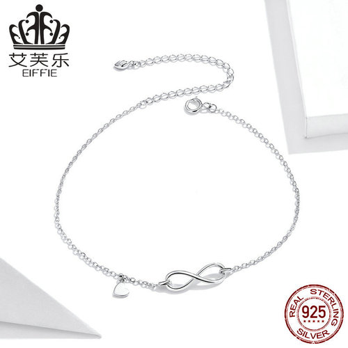 Avle European and American style foreign trade hot-selling anklet sterling silver s925 simple fashion footwear cross-border jewelry manufacturer direct sales