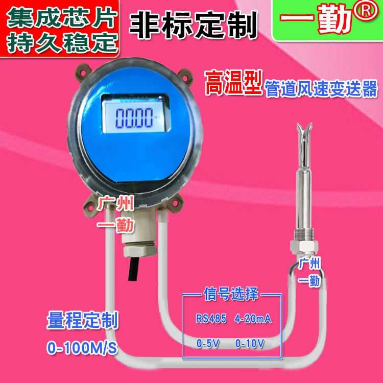 Высокая температура из нержавеющей стали ветрозащитный ветрозащитный вентилятор/высокотемпературный датчик скорости ветра трубы измерительный датчик ветра