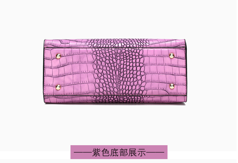 Large-capacity Crocodile Pattern Portable Shoulder Messenger Bag Wholesale Nihaojewelry display picture 15
