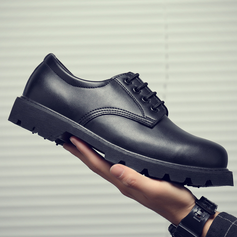 genuine leather Low Army fans footwear outdoors leather shoes Steel head Security staff Large Workwear Big leather shoes Allotment