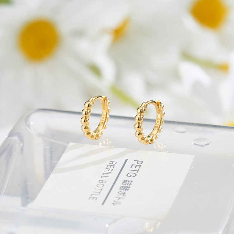 Anillo de hueso de oreja de plata esterlina 925 hueso de oreja lateral anillo de oreja de oro oreja femenina hueso de oreja hebilla pendientes 2022 nuevos pendientes de moda