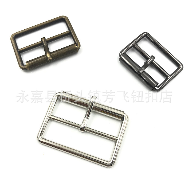 现货锌合金挂镀管子扣 皮衣马甲装饰针管日字钎子扣 三档扣加针