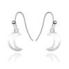 Earrings, fashionable accessory, silver 925 sample, European style