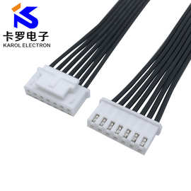 XHB2.54端子线排线 2.54间距带锁扣插头端子线 双头排线端子线束