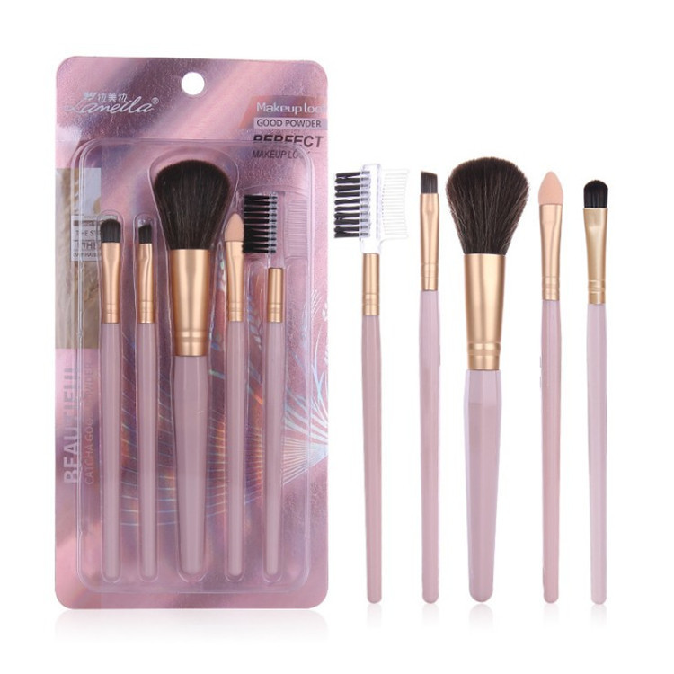Latin American pull makeup brush set nylon wool cosmetic cover brush makeup tools beauty tools 5 pieces l0957
