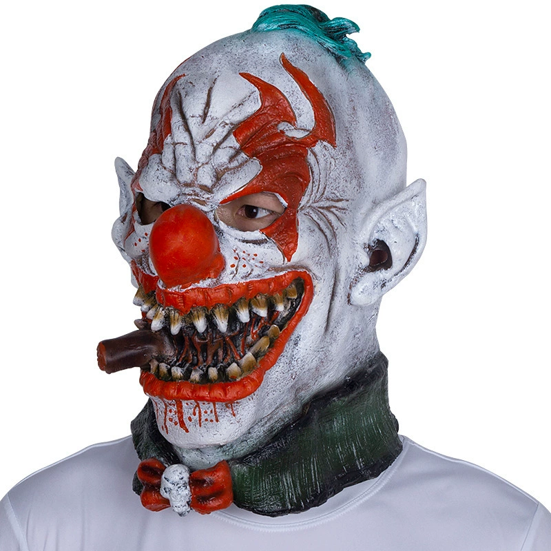 Научно-фантастическая монстр Halloween Маска курящий клоун Hast Dog Маска Демон бык голова клоунская маска