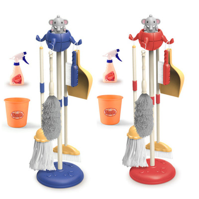 新益智兒童男女仿真清潔衛生模擬家務掃帚拖把打掃套裝過家家玩具
