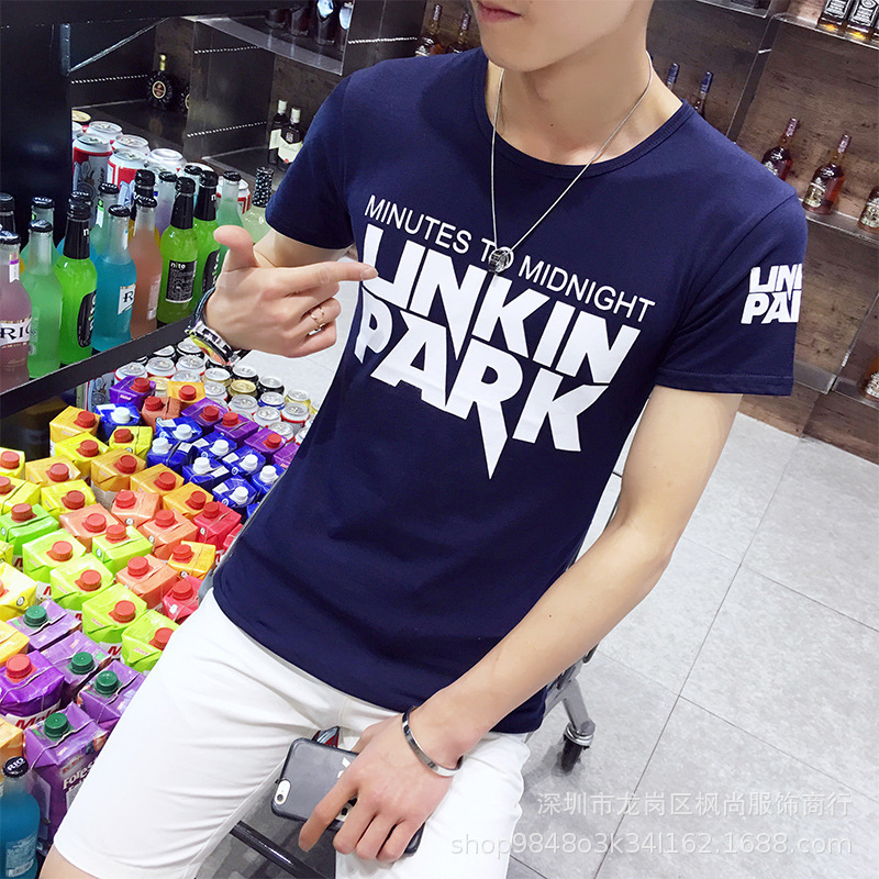 短袖t恤男士夏季男装2020新款春潮牌潮流内搭打