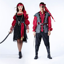 萬聖節化裝舞會cosplay加勒比女海盜服 海盜服裝成人傑克船長情侶