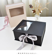 創意鮮花禮物包裝禮品盒 方形韓式結婚婚禮喜糖盒 伴手禮包裝紙盒