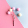 Cake accessories Birthday cake decoration beautiful color pearl ball cake plug -in baking decorative accessories decoration