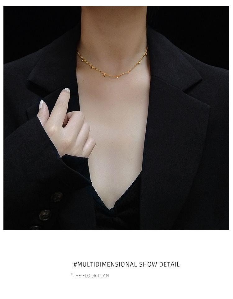 Korean Small Beads Clavicle Sexy Necklace Jewelry Hypoallergenic Wholesale Nihaojewelry display picture 15