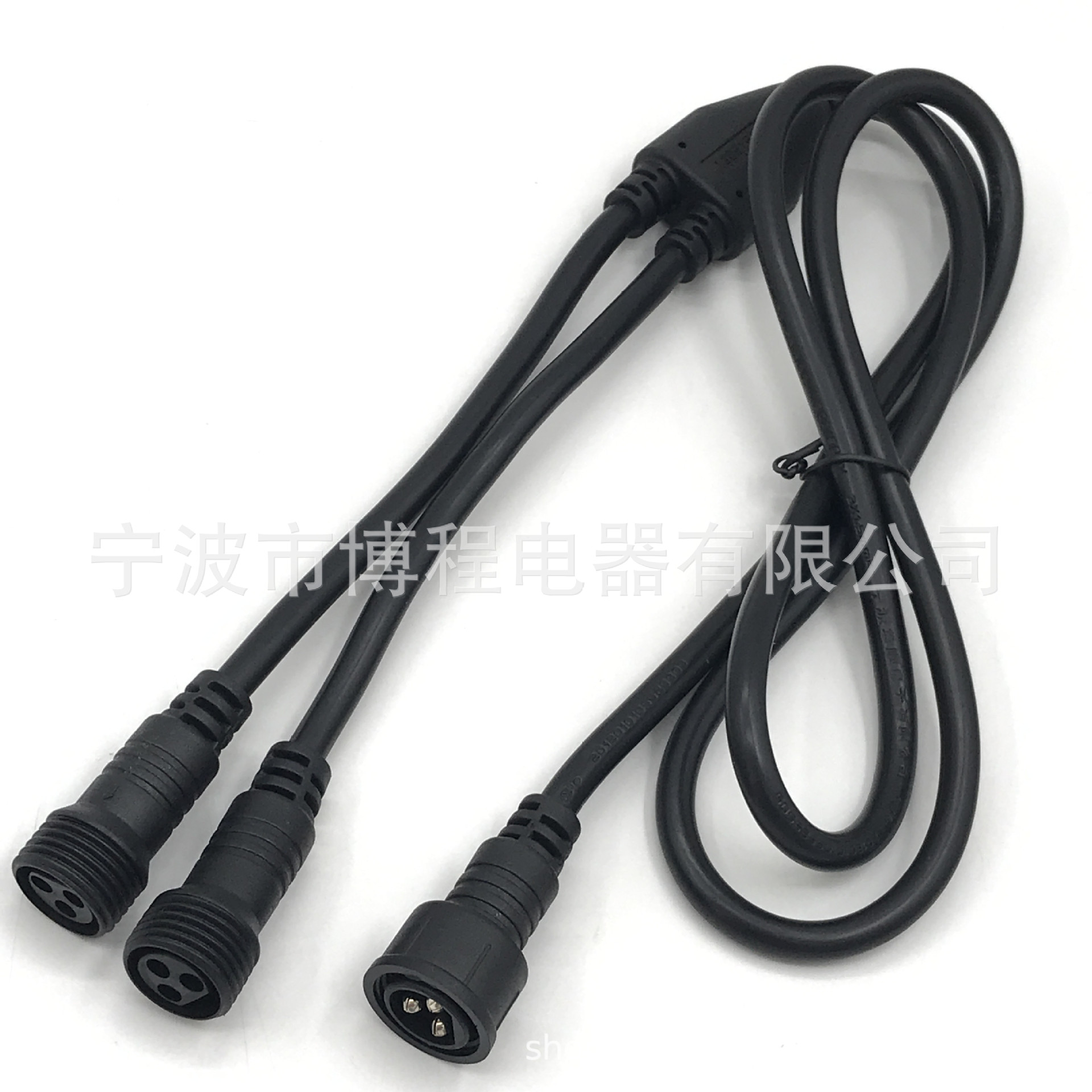 电热毯电源线三芯防水接头欧规电源线三芯插头两芯三芯防水灯串线