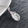 Organic necklace, pendant jade, fashionable accessory, jewelry, silver 925 sample, Korean style, simple and elegant design