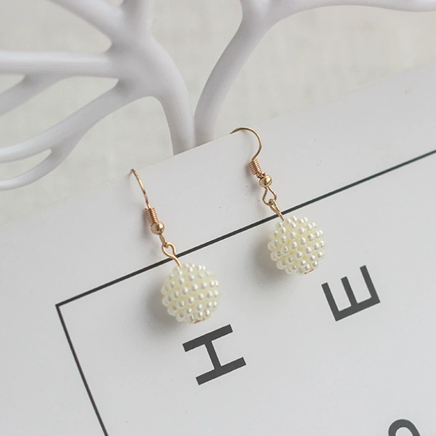 Модные универсальные гипоаллергенные серьги из жемчуга, Aliexpress, городской стиль