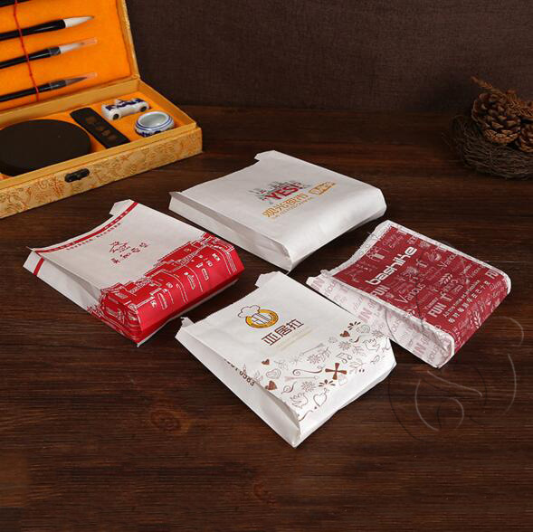 纸质食品包装袋，适用于各类小吃食品包装，颜色尺寸款式可定制