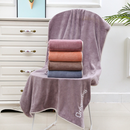 Youth Style Towel, Thick 400g Superfine Fiber Logo Soft Gift Couple Border Towel
