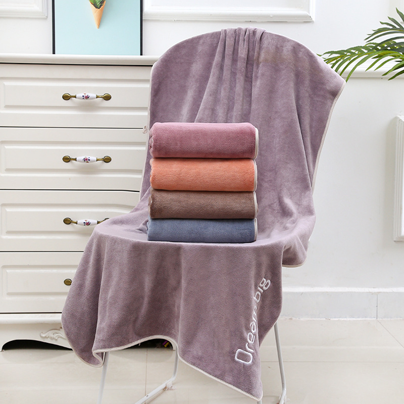 Youth Pie Bath Towel Thickened 400g Microfiber Custom logo Soft Gift Couple Wrapping Towel Bath Towel Youth Pie Bath Towel Thickened 400g Microfiber Custom logo Soft Gift Couple Wrapping Towel Bath Towel