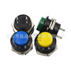 Switch key, round red green button, 16mm