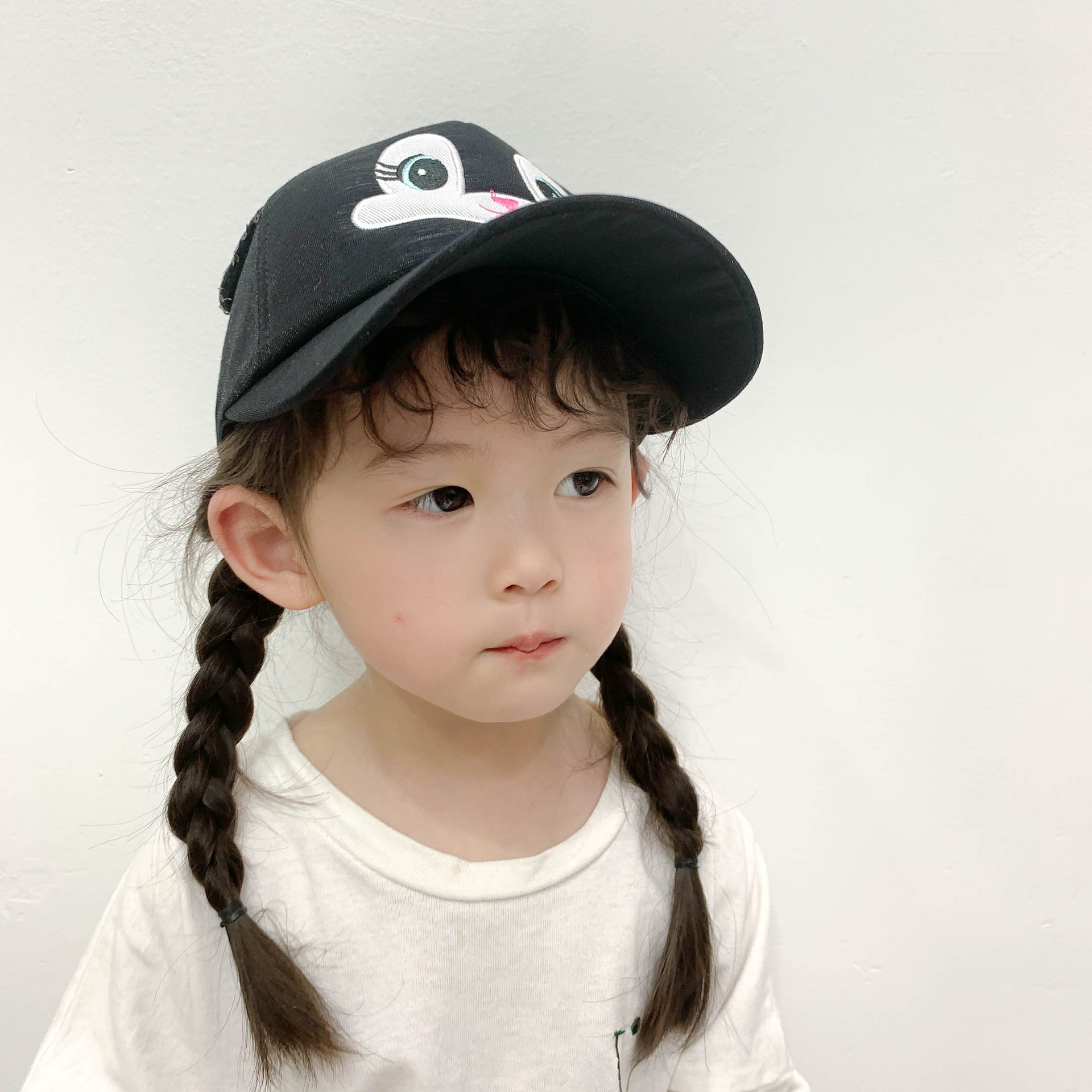 2021 Soleil Protection Bébé Mignon Lettres Casquette À Visière Printemps Et D'été Nouveau Net Trou Enfants De Chapeau Casquette De Baseball Soleil Chapeau display picture 10