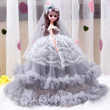 大號恆潮迷糊芭比娃娃套裝禮盒婚紗女孩禮物公主兒童玩具洋娃批發