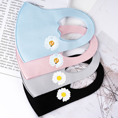 儿童专用口罩清新小雏菊无纺布可清洗防尘防雾霾儿童口罩权志龙|ms