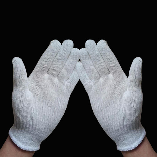 Pure cotton gloves 600g cotton yarn lampshade cotton white 500g thickened cotton gloves manufacturer wholesale