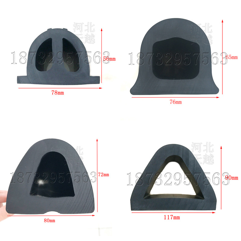 大D型密封条三元乙丙密实D型条橡胶块 轮船机械设备缓冲密封条