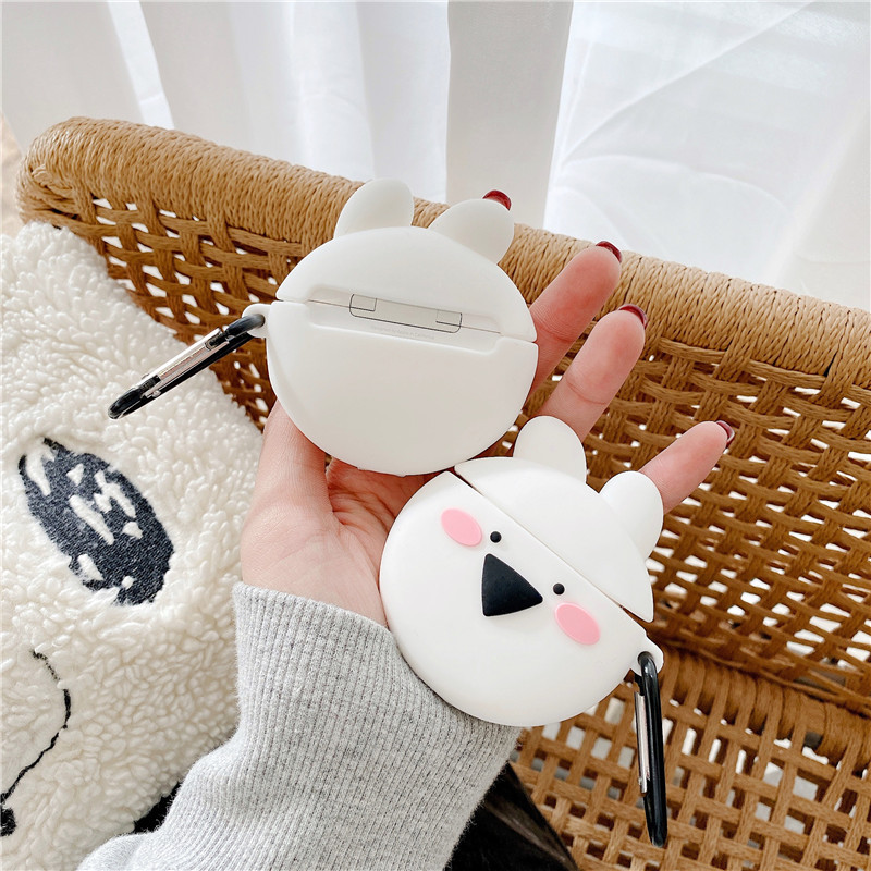 Korean Style Rabbit Airpods Protective Sleeve display picture 1