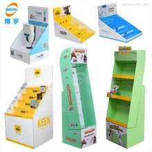 宠物食品纸质展示架pdq 毛孩零食纸陈列架 猫狗粮立式纸货架