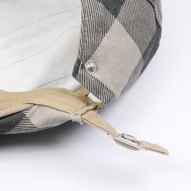 Herren-Mütze aus reiner Baumwolle, Schattierung, vielseitig, Sonnenschutz, Baskenmütze, lässiger Entenschnabelhut, Malerhut, Vorwärtshut_voghion.com