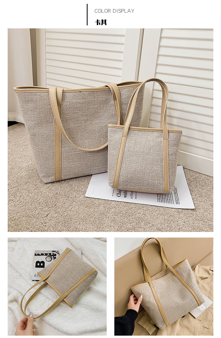 New Trendy Simple Portable Large-capacity Fashion One-shoulder Handbag display picture 28
